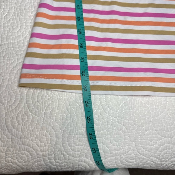 J. McLaughlin Pink and Blue Fitted 3/4 Sleeve Top - Picture 9 of 13